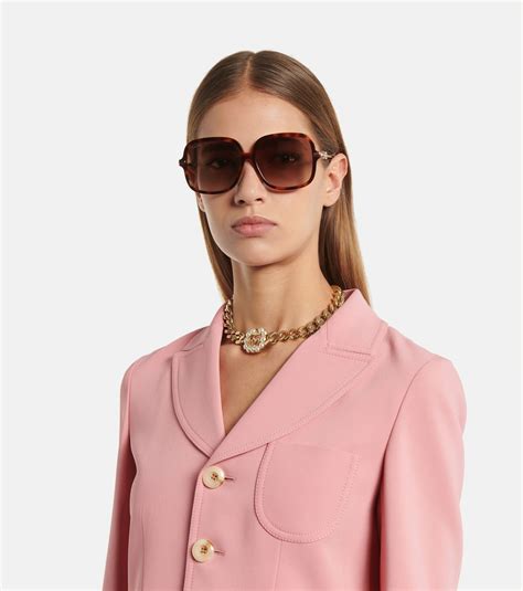 gucci sunglasses circle|gucci oversized round sunglasses.